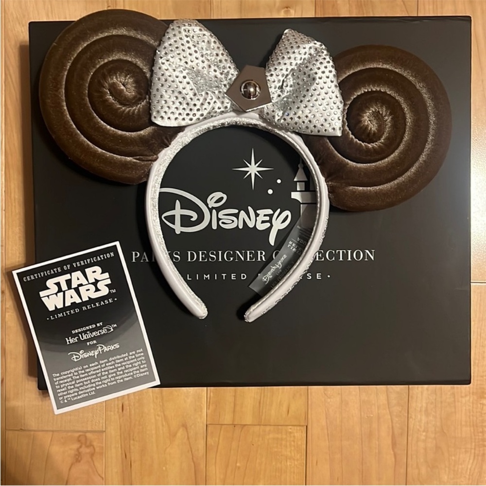 RARE Limited Release Disney Parks x Ashley Eckstein Princess Leia Star Wars Ears